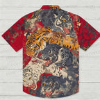 Ferocious tigers Printed Hawaiian Shirt