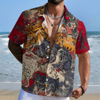 Ferocious tigers Printed Hawaiian Shirt