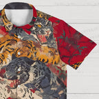 Ferocious tigers Printed Hawaiian Shirt