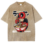 Ramen Hero Vintage Wash Japanese Design T-Shirt