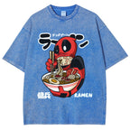 Ramen Hero Vintage Wash Japanese Design T-Shirt