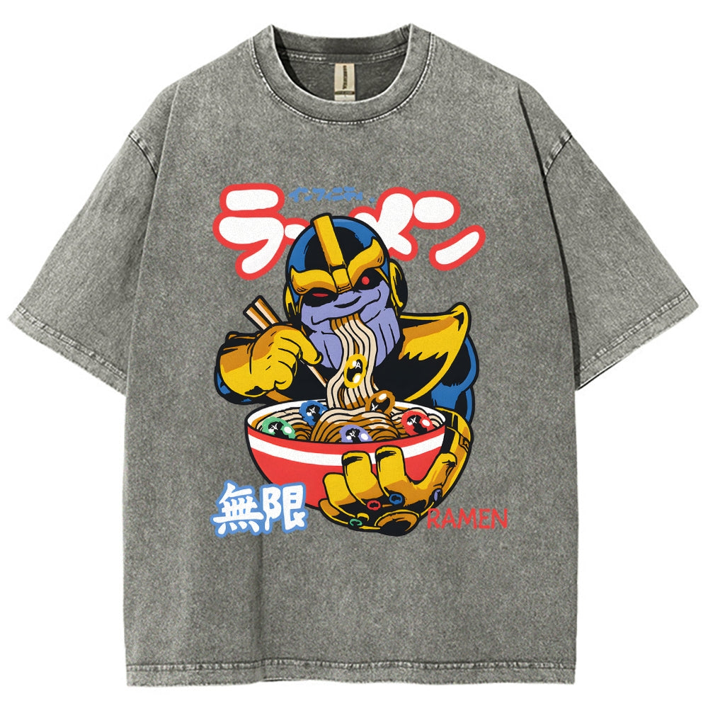 Ramen Hero Vintage Wash Japanese Design T-Shirt