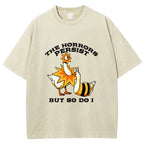 Unisex The Horrors Persist But So Do I Printed Washed Tee