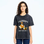 Unisex The Horrors Persist But So Do I Printed Washed Tee