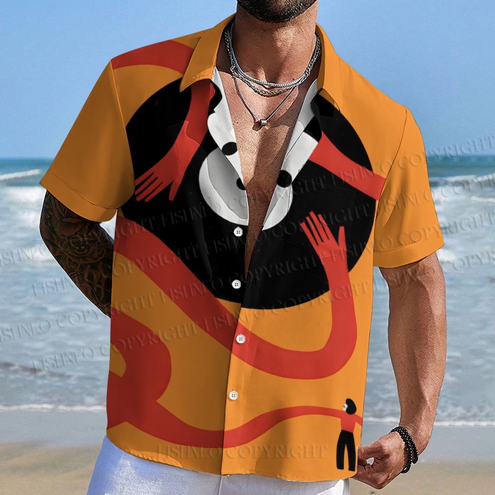 Giant Vinyl Record Hawaiian Shirt