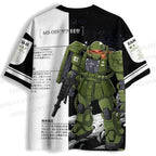 Gundam MS-06F Zaku II Jersey Shirts