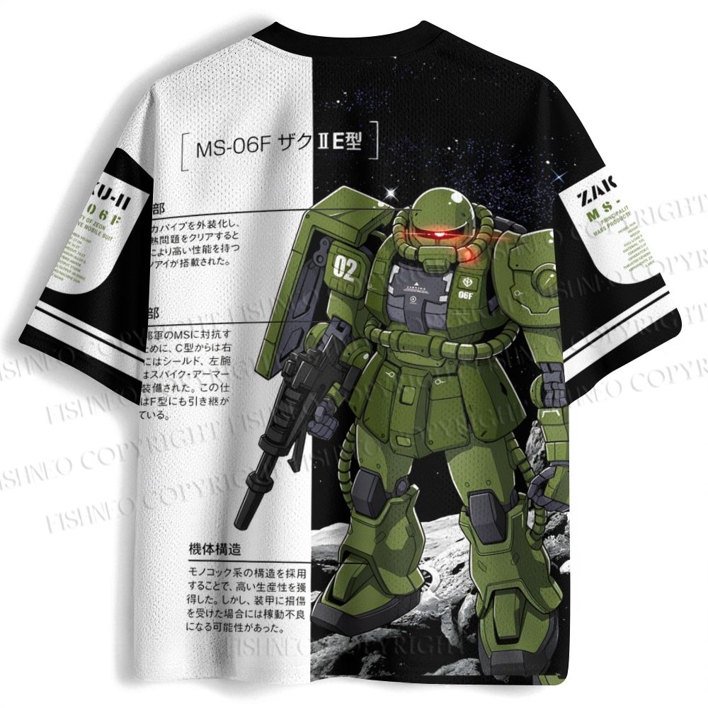 Gundam MS-06F Zaku II Jersey Shirts