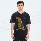 Unisex Yayoi Kusama Panthers Printed Washed Tee