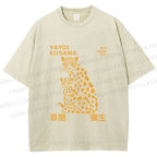 Unisex Yayoi Kusama Panthers Printed Washed Tee