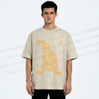 Unisex Yayoi Kusama Panthers Printed Washed Tee