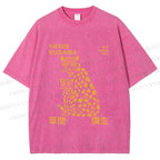 Unisex Yayoi Kusama Panthers Printed Washed Tee