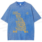 Unisex Yayoi Kusama Panthers Printed Washed Tee