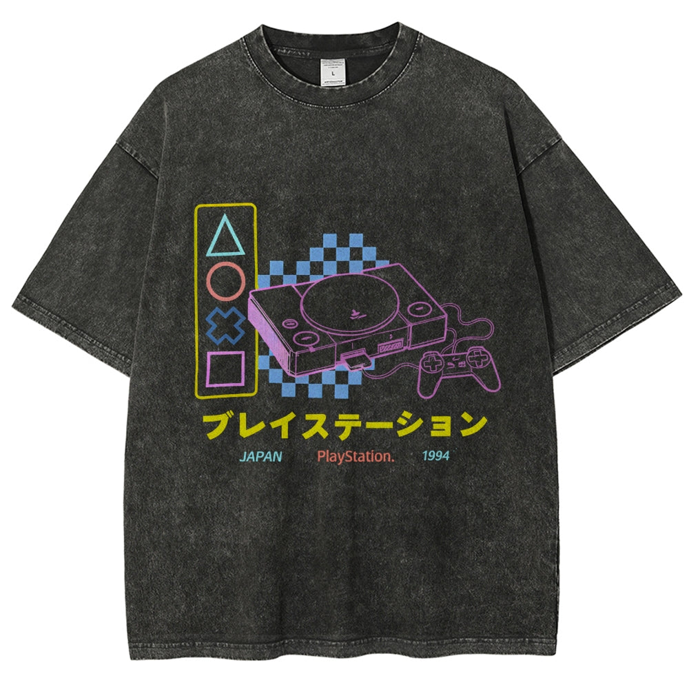 Retro Classic Games Vintage Washed T-shirt