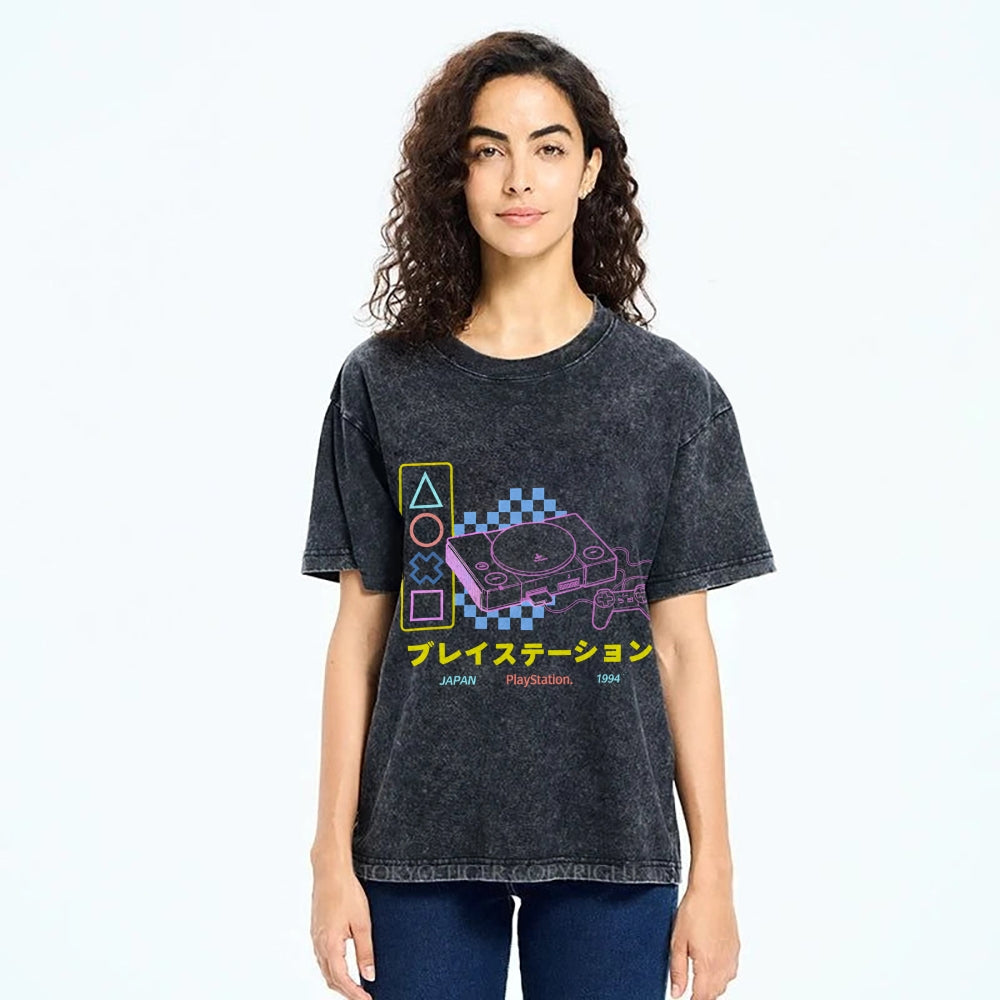 Retro Classic Games Vintage Washed T-shirt