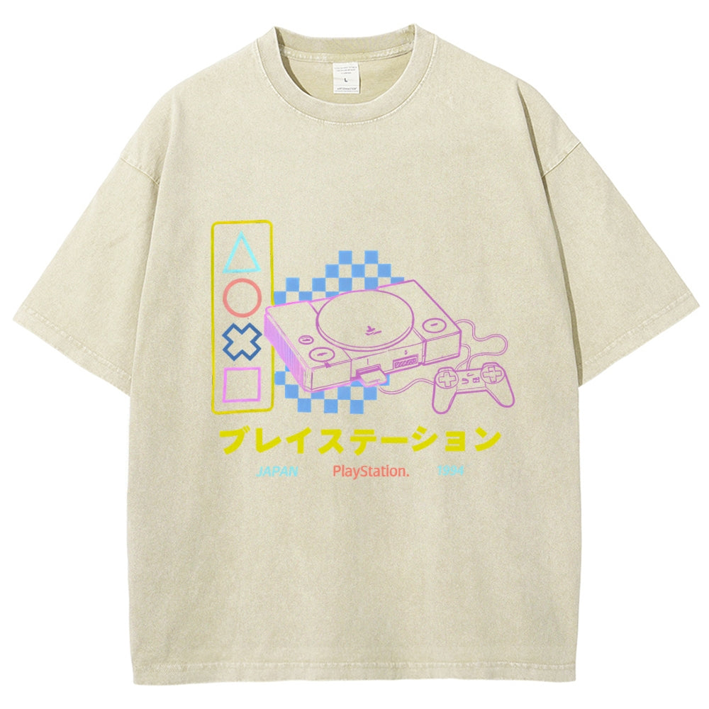 Retro Classic Games Vintage Washed T-shirt