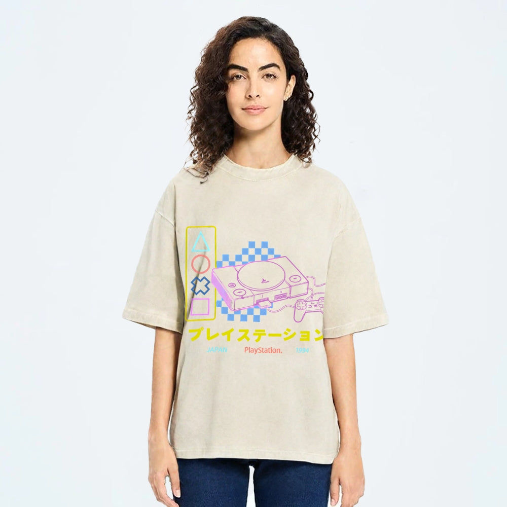 Retro Classic Games Vintage Washed T-shirt