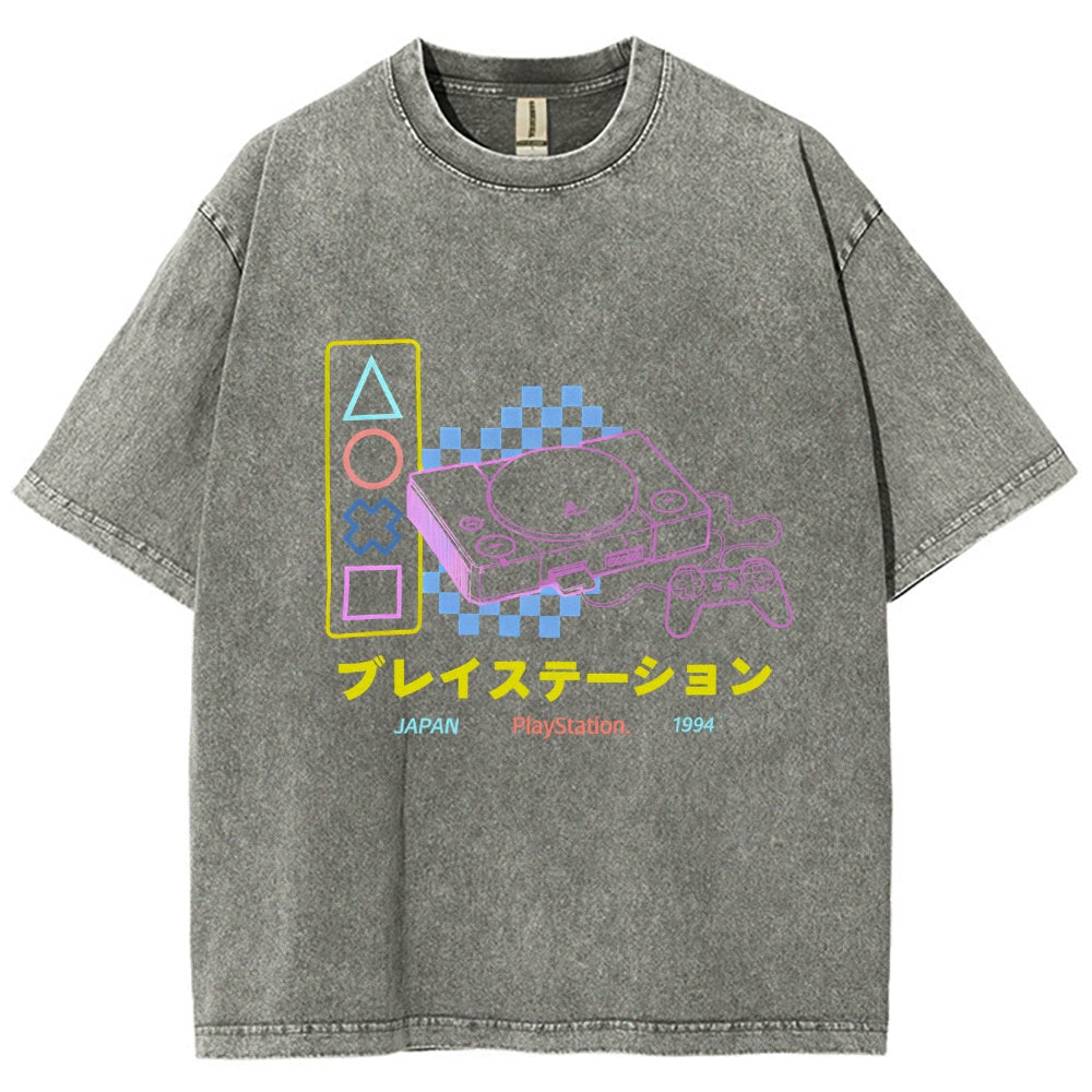 Retro Classic Games Vintage Washed T-shirt