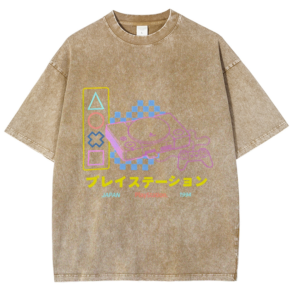 Retro Classic Games Vintage Washed T-shirt