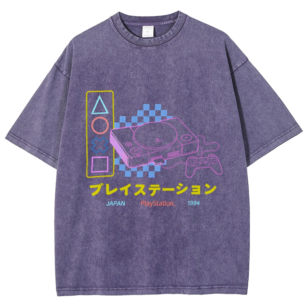 Retro Classic Games Vintage Washed T-shirt