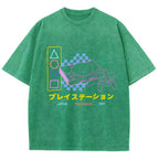 Retro Classic Games Vintage Washed T-shirt