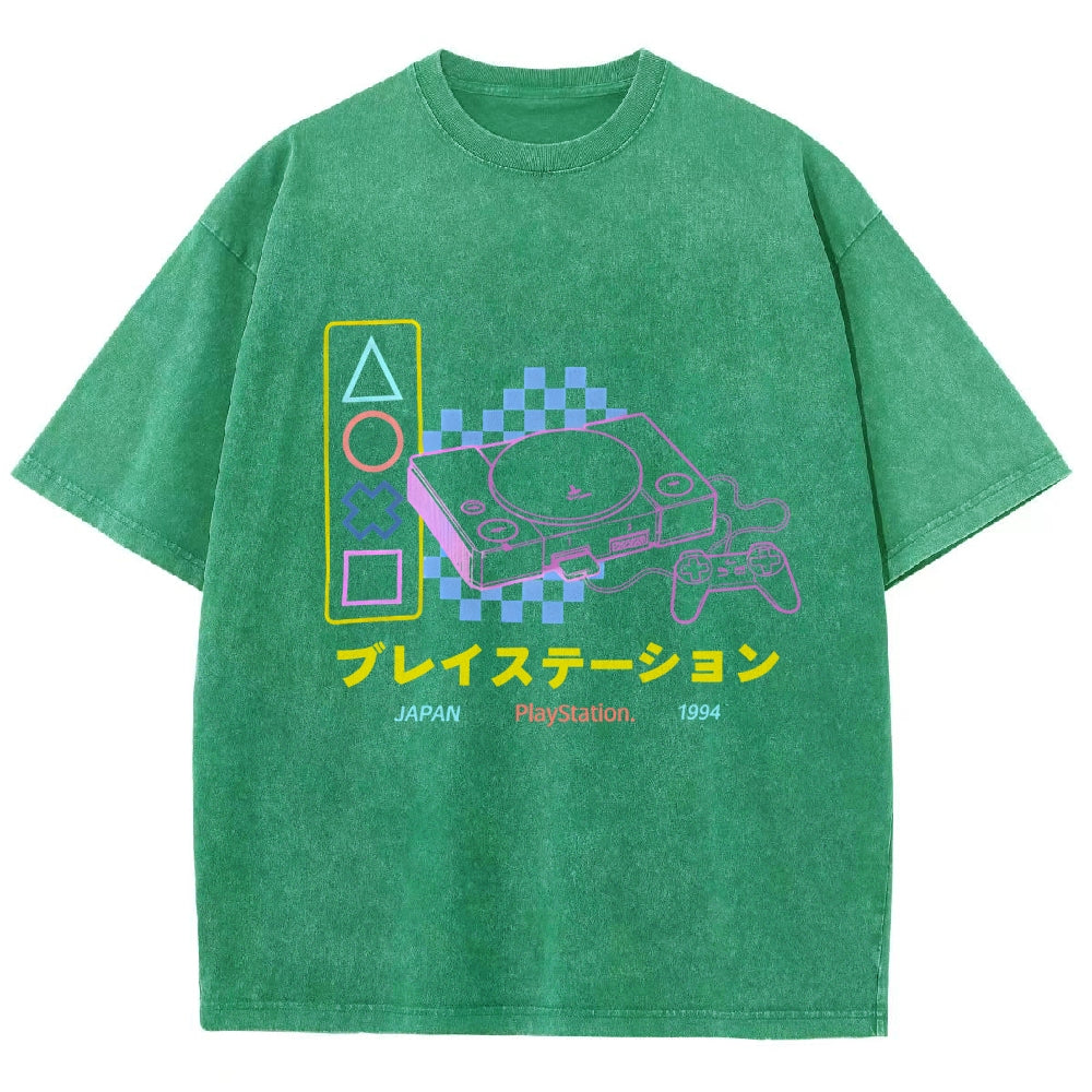 Retro Classic Games Vintage Washed T-shirt