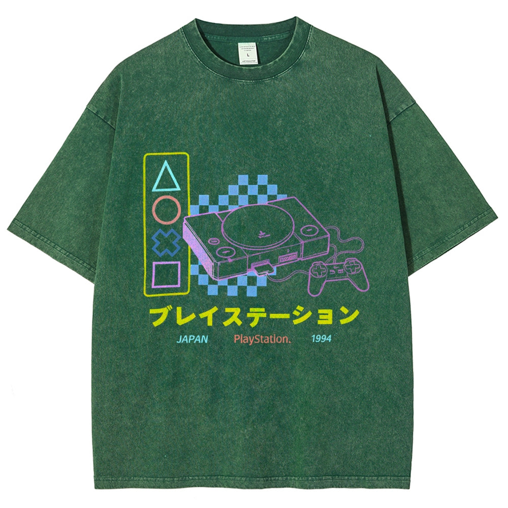 Retro Classic Games Vintage Washed T-shirt