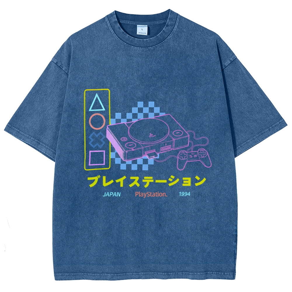 Retro Classic Games Vintage Washed T-shirt