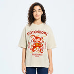 Osaka Dotonbori Vintage Wash Japanese Design T-Shirt