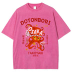 Osaka Dotonbori Vintage Wash Japanese Design T-Shirt
