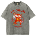 Osaka Dotonbori Vintage Wash Japanese Design T-Shirt