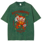 Osaka Dotonbori Vintage Wash Japanese Design T-Shirt