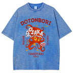 Osaka Dotonbori Vintage Wash Japanese Design T-Shirt