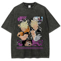 Unisex Dragon Ball Goku Vegeta Printed Washed Tee
