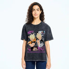 Unisex Dragon Ball Goku Vegeta Printed Washed Tee