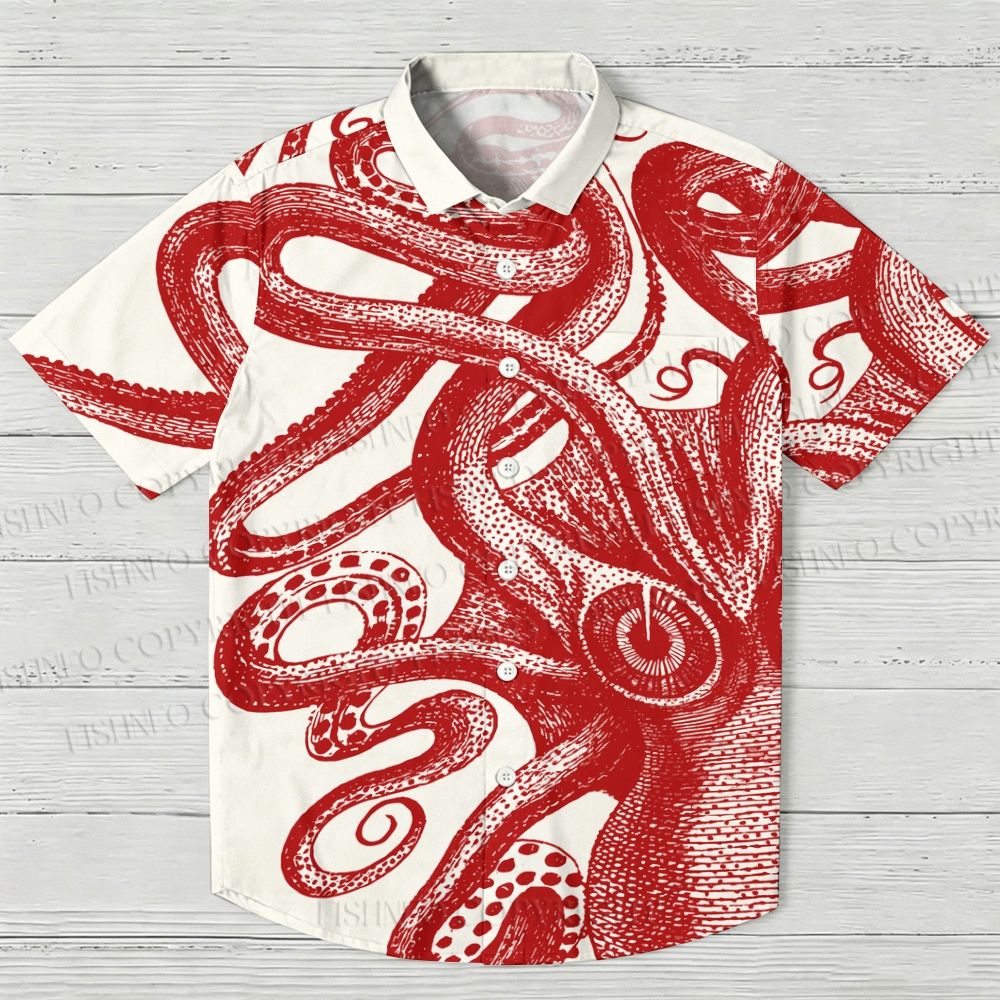 Vintage Octopus Hawaiian Shirt