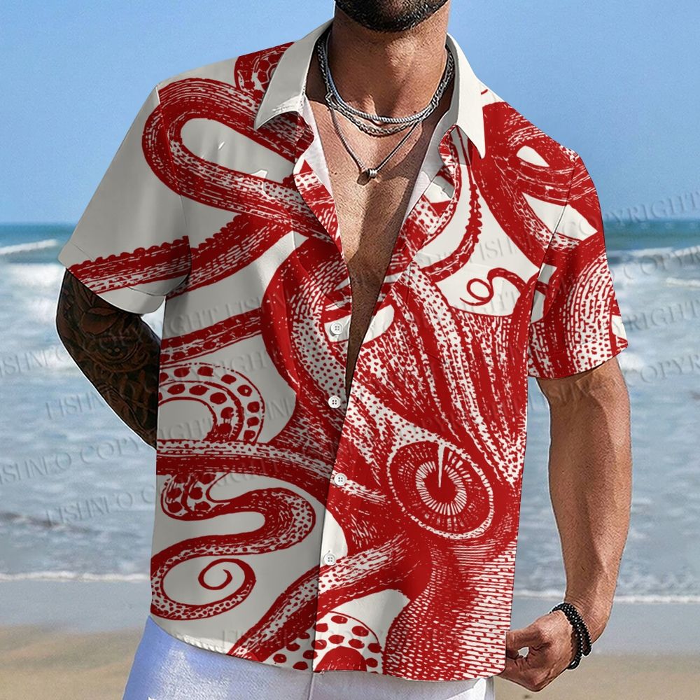 Vintage Octopus Hawaiian Shirt