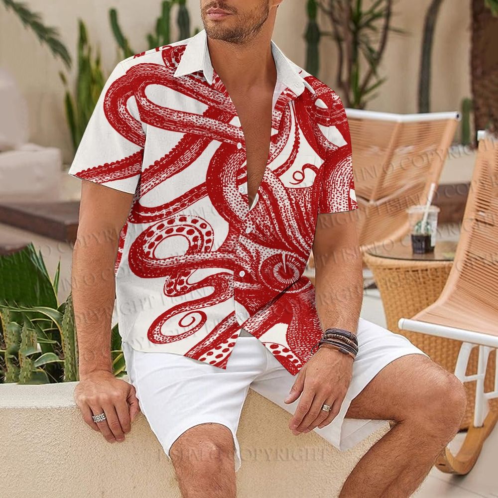 Vintage Octopus Hawaiian Shirt