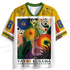 Yayoi Kusama Eye Flowers Jersey Shirts