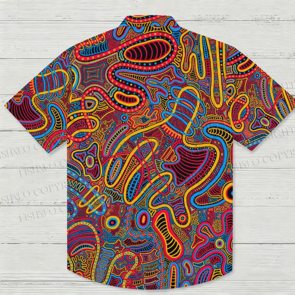 Vintage Geometry Hawaiian Shirt