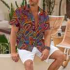 Vintage Geometry Hawaiian Shirt