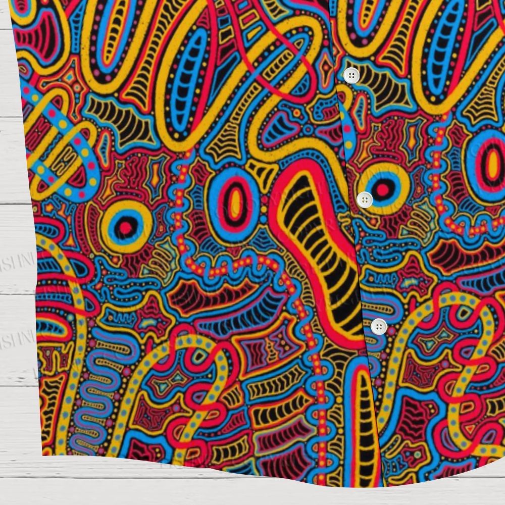 Vintage Geometry Hawaiian Shirt