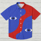 Blue And Red Eyes Hawaiian Shirt