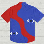 Blue And Red Eyes Hawaiian Shirt