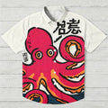 Japanese Pink Octopus Hawaiian Shirt