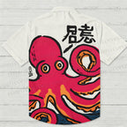Japanese Pink Octopus Hawaiian Shirt