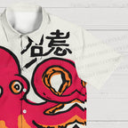 Japanese Pink Octopus Hawaiian Shirt