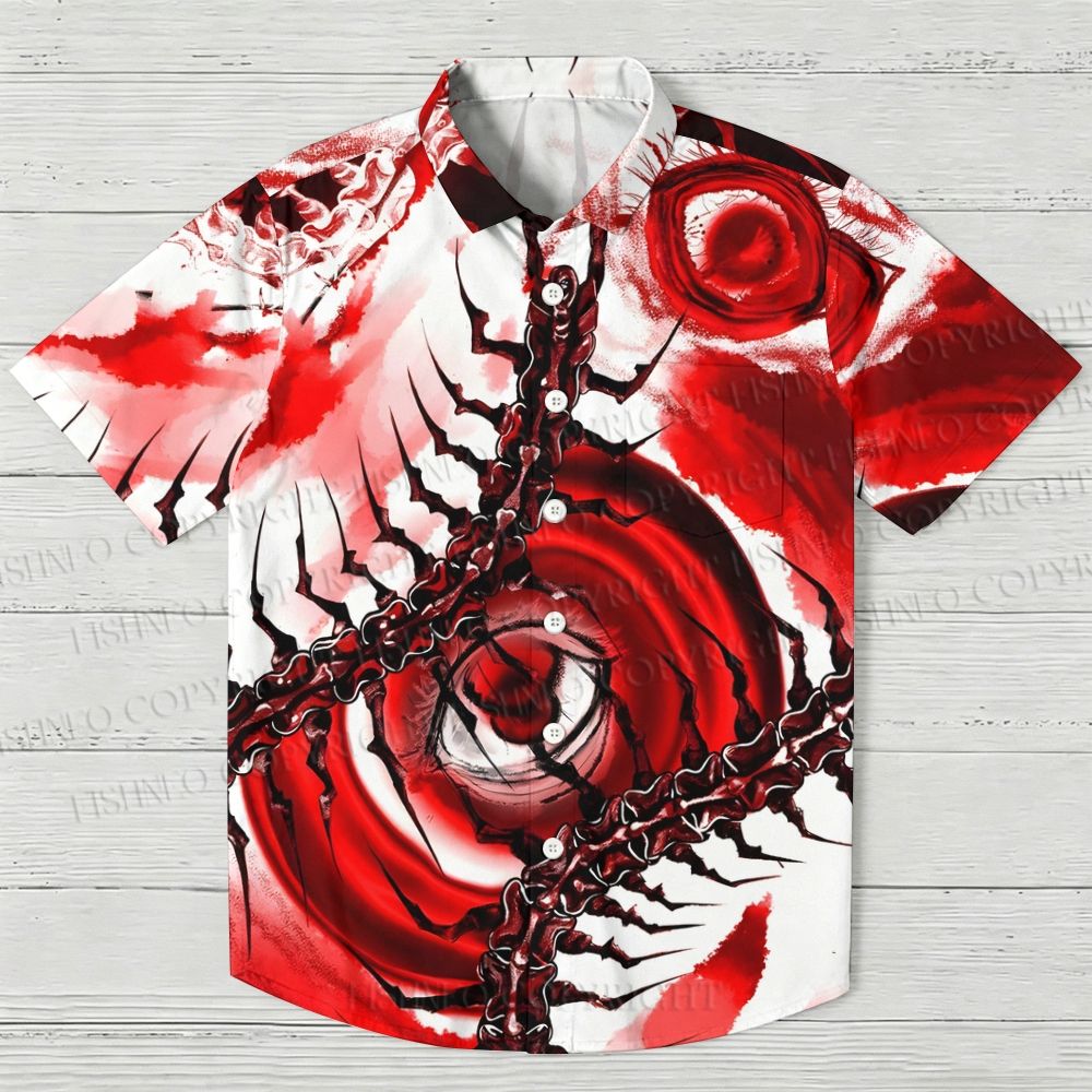 Centipede And Eyes Hawaiian Shirt