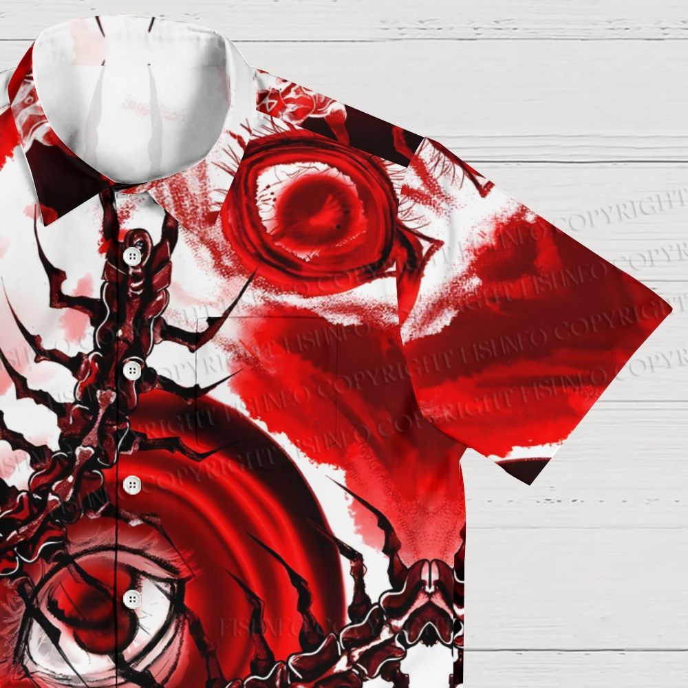 Centipede And Eyes Hawaiian Shirt