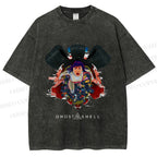 Unisex The Ghost in the Shell Printed Washed Tee
