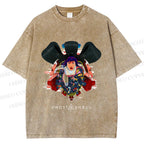 Unisex The Ghost in the Shell Printed Washed Tee